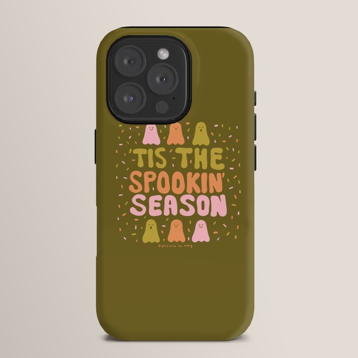 Tis the Spookin Season in Green iPhone Case