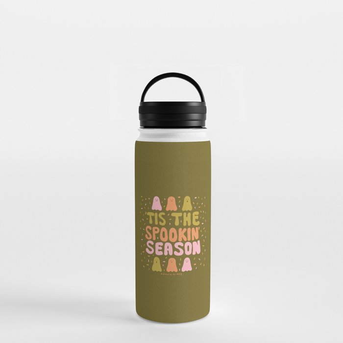 Tis the Spookin Season in Green Water Bottle