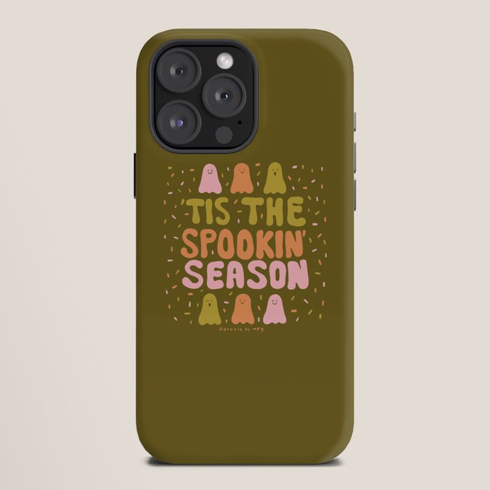 Tis the Spookin Season in Green iPhone Case