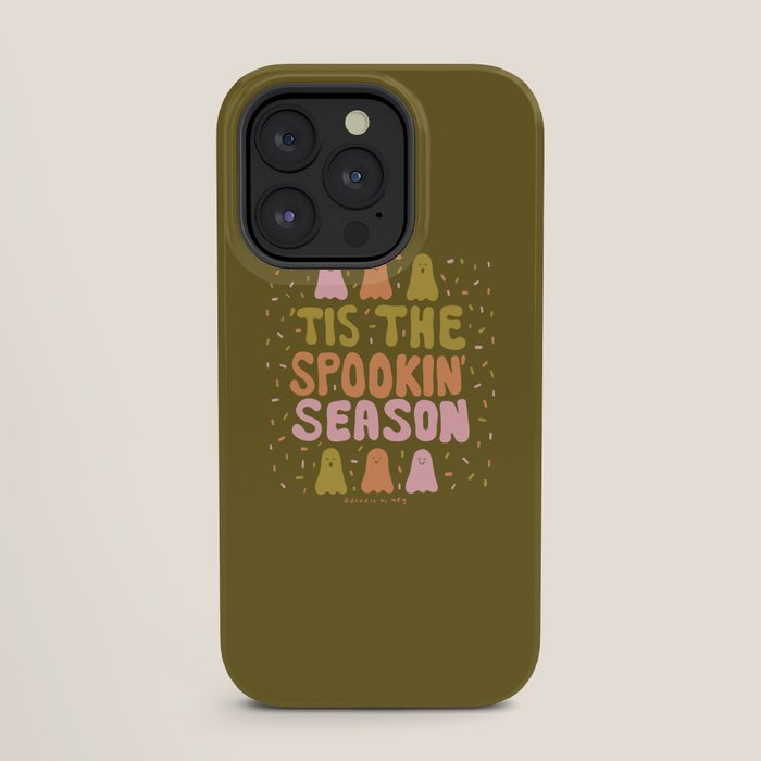 Tis the Spookin Season in Green iPhone Case