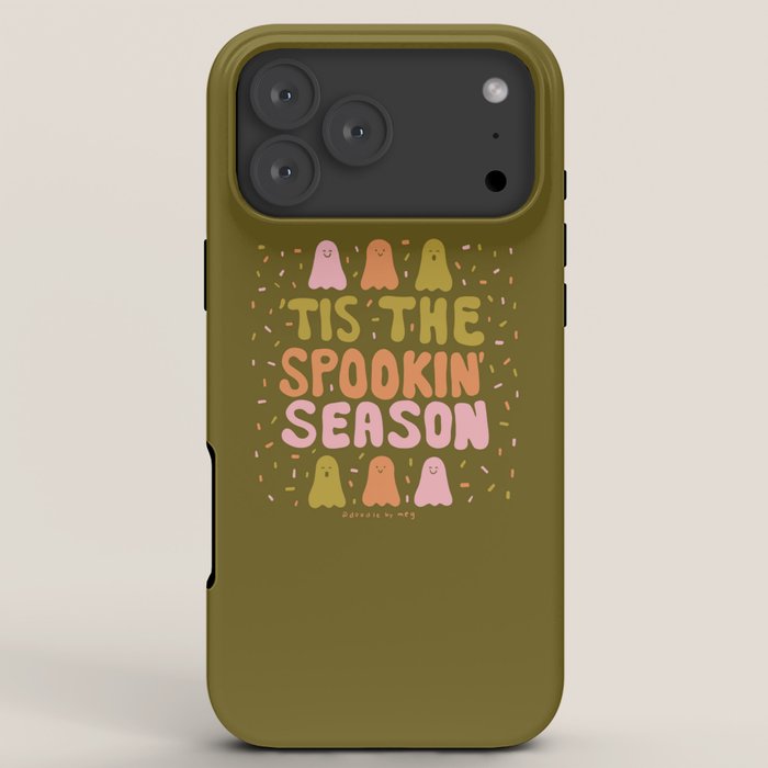 Tis the Spookin Season in Green iPhone Case