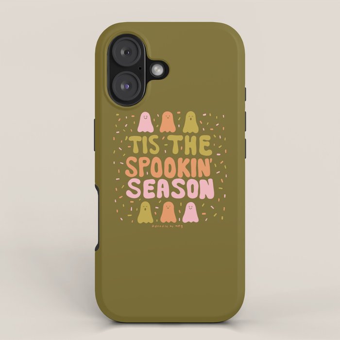 Tis the Spookin Season in Green iPhone Case