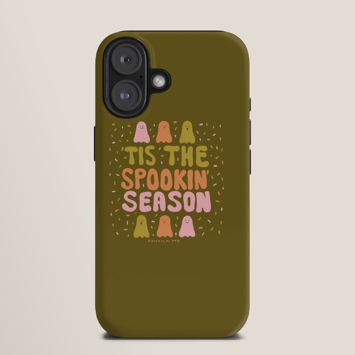 Tis the Spookin Season in Green iPhone Case