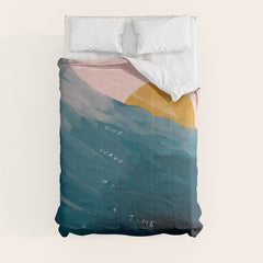 "One Wave At A Time" Comforter