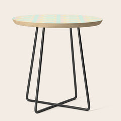 70s mod pale pastels Side Table