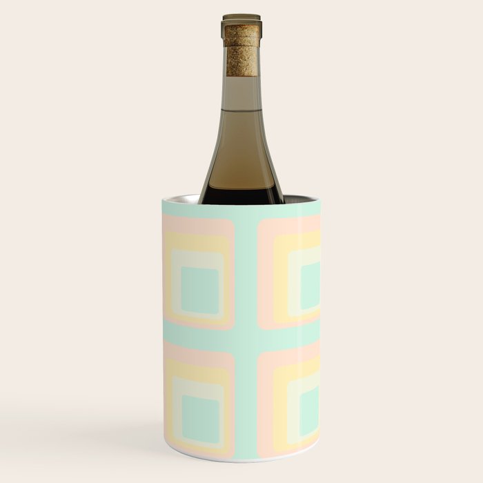 70s mod pale pastels Wine Chiller
