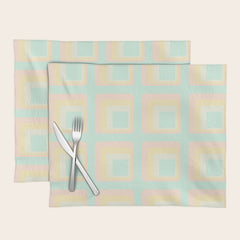 70s mod pale pastels Placemat