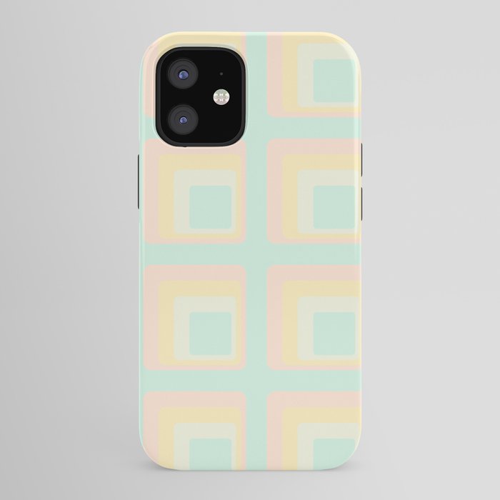 70s mod pale pastels iPhone Case