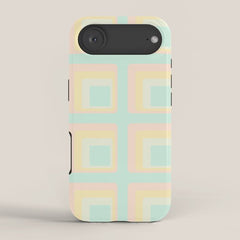 70s mod pale pastels iPhone Case