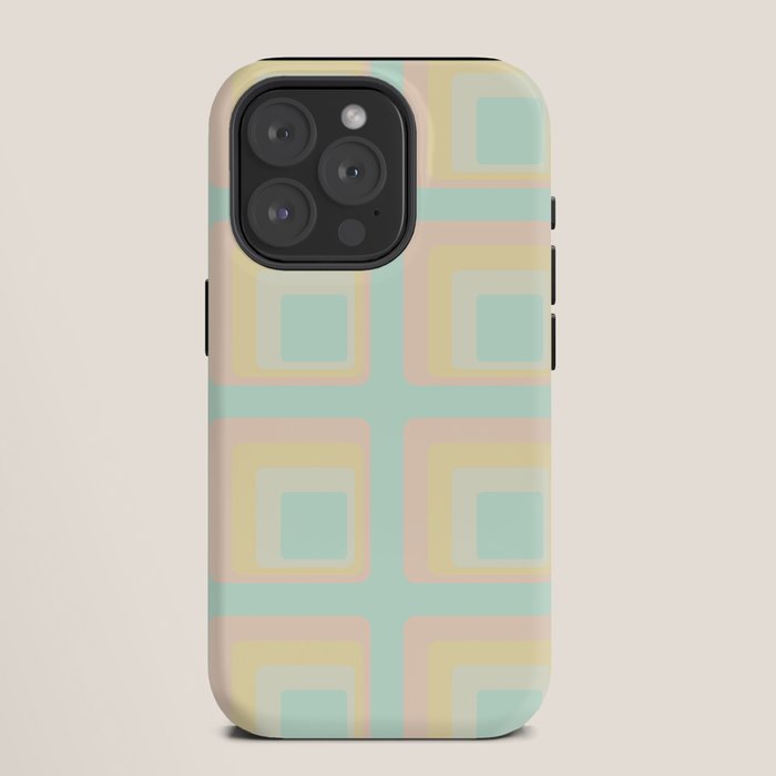 70s mod pale pastels iPhone Case