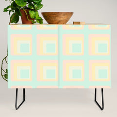 70s mod pale pastels Credenza