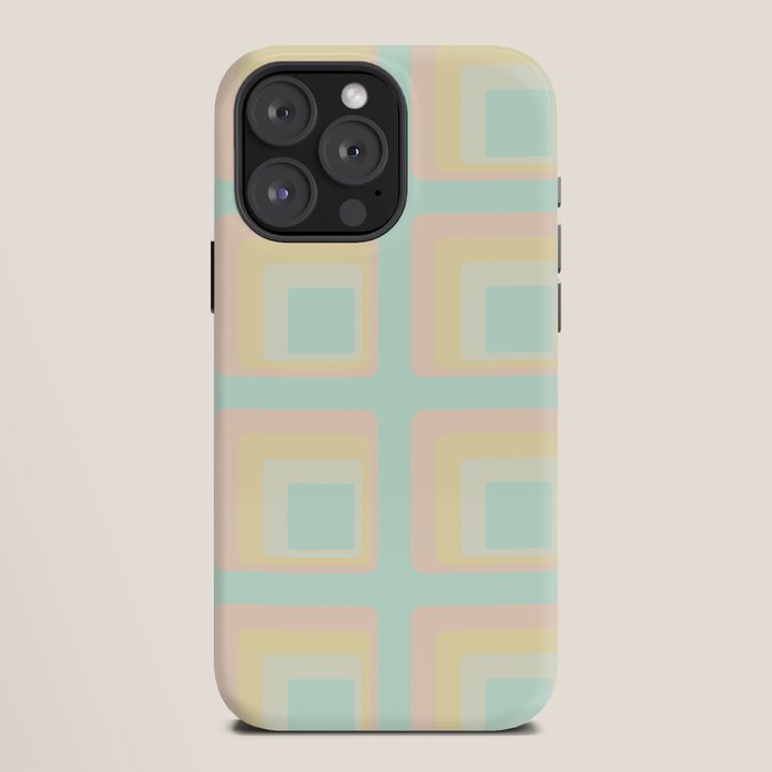 70s mod pale pastels iPhone Case