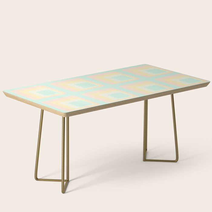 70s mod pale pastels Coffee Table