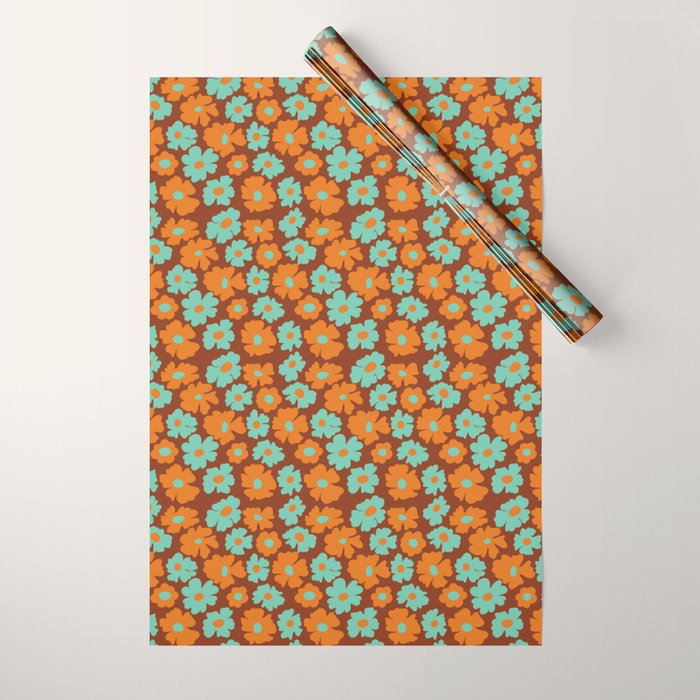 70's Retro print Wrapping Paper
