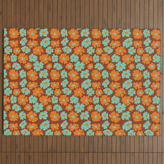 70's Retro print Outdoor Rug