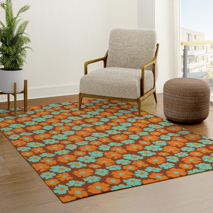 70's Retro print Rug