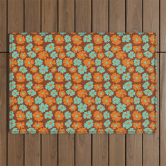 70's Retro print Outdoor Rug