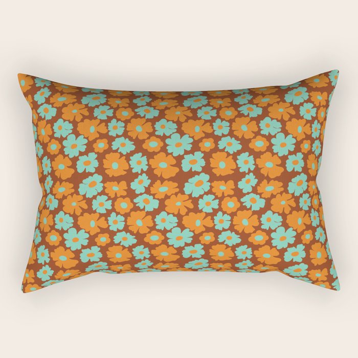 70's Retro print Rectangular Pillow