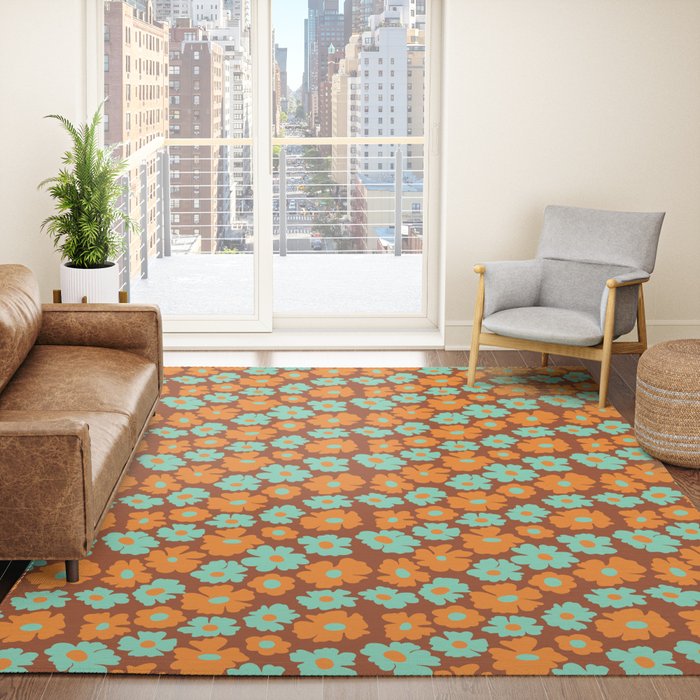 70's Retro print Rug