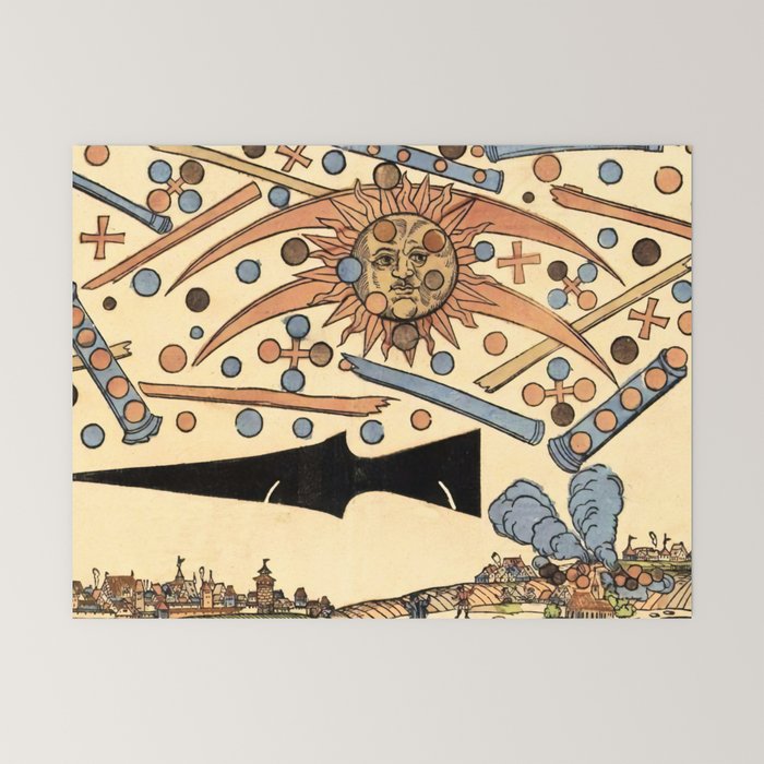 1561 Celestial Phenomenon over Nuremberg Mini Art Print