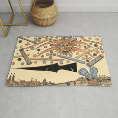 1561 Celestial Phenomenon over Nuremberg Rug