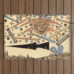 1561 Celestial Phenomenon over Nuremberg Outdoor Rug