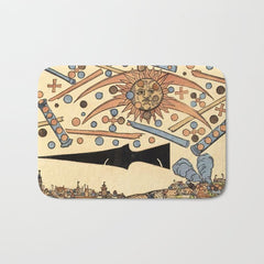 1561 Celestial Phenomenon over Nuremberg Bath Mat