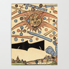 1561 Celestial Phenomenon over Nuremberg Poster