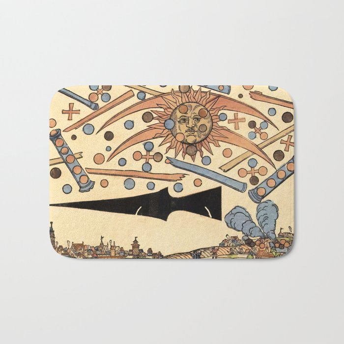1561 Celestial Phenomenon over Nuremberg Bath Mat