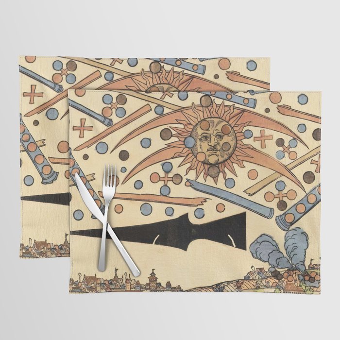 1561 Celestial Phenomenon over Nuremberg Placemat
