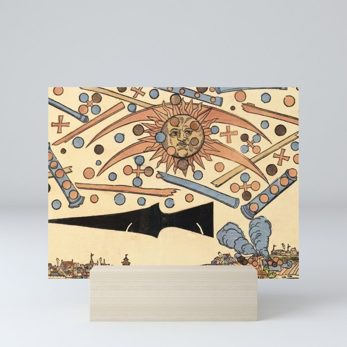 1561 Celestial Phenomenon over Nuremberg Mini Art Print