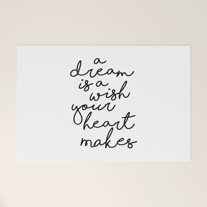 A Dream Is A Wish Your Heart Makes Welcome Mat