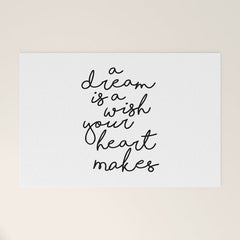 A Dream Is A Wish Your Heart Makes Welcome Mat