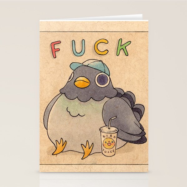 Fuck' Pigeon 01 Stationery Card