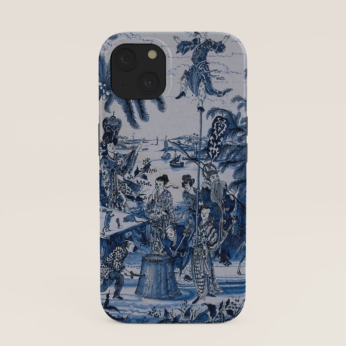 17th Century Delftware Chinoiserie iPhone Case