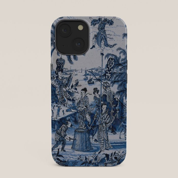 17th Century Delftware Chinoiserie iPhone Case
