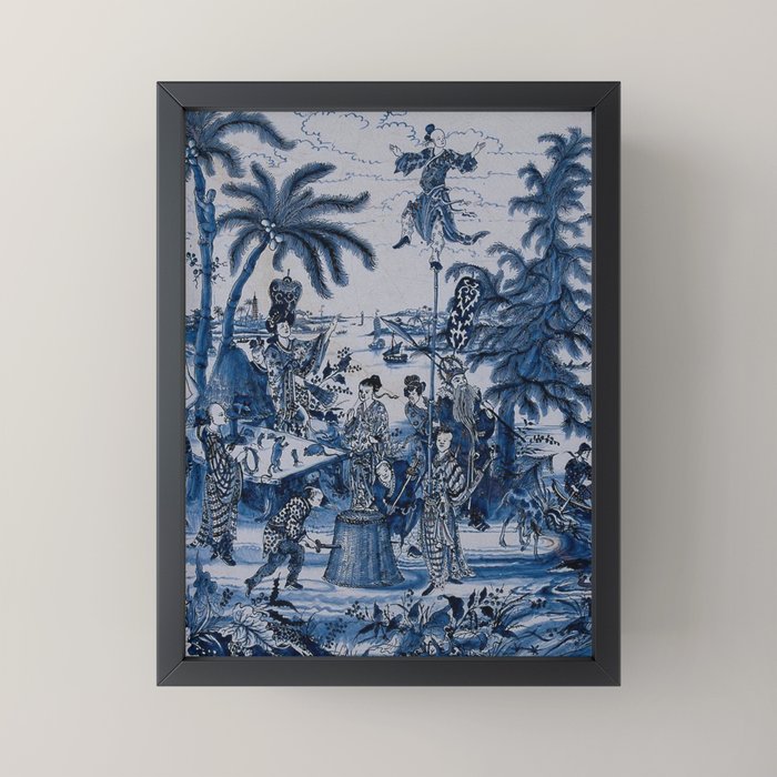 17th Century Delftware Chinoiserie Mini Art Print