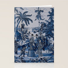 17th Century Delftware Chinoiserie Stationery Card