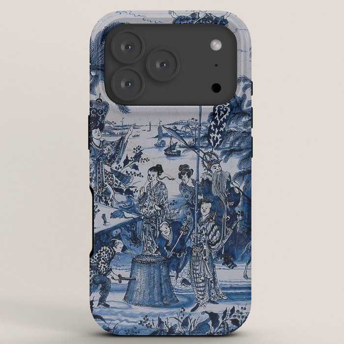 17th Century Delftware Chinoiserie iPhone Case