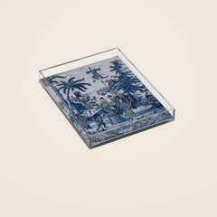 17th Century Delftware Chinoiserie Acrylic Tray