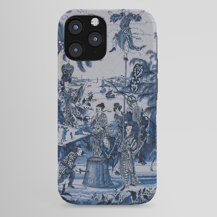 17th Century Delftware Chinoiserie iPhone Case