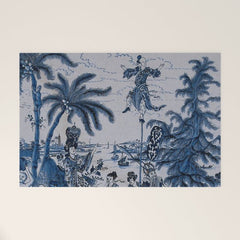 17th Century Delftware Chinoiserie Welcome Mat