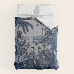 17th Century Delftware Chinoiserie Comforter