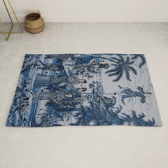 17th Century Delftware Chinoiserie Rug