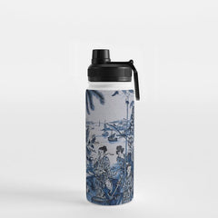 17th Century Delftware Chinoiserie Water Bottle