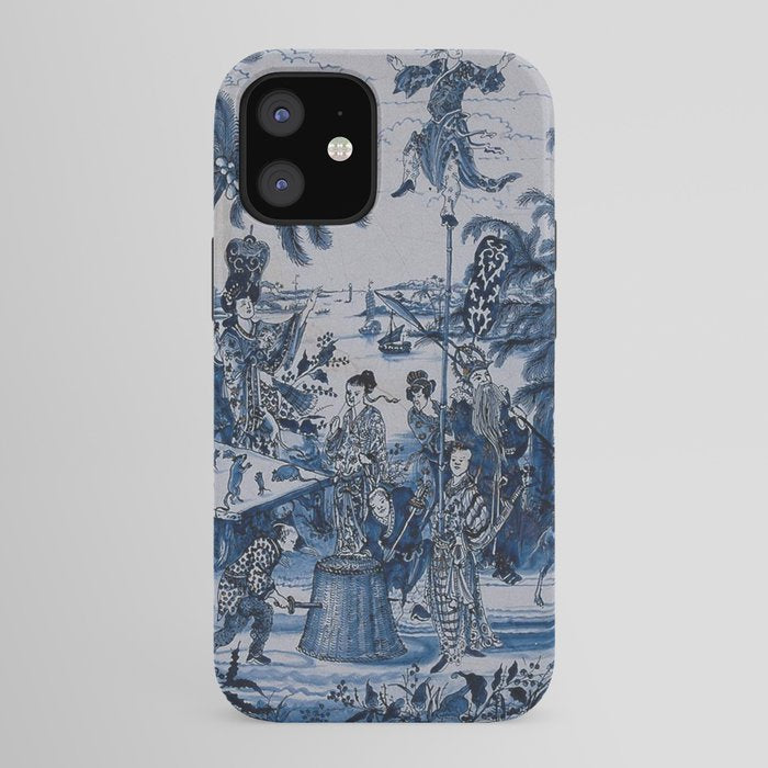 17th Century Delftware Chinoiserie iPhone Case