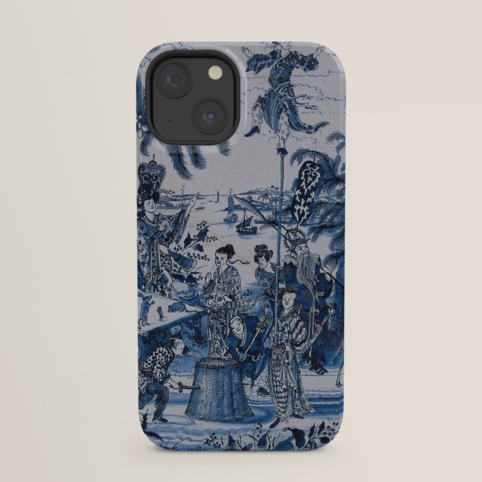 17th Century Delftware Chinoiserie iPhone Case