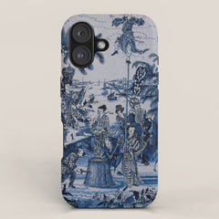 17th Century Delftware Chinoiserie iPhone Case