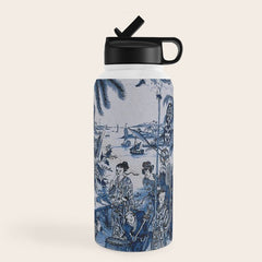17th Century Delftware Chinoiserie Water Bottle