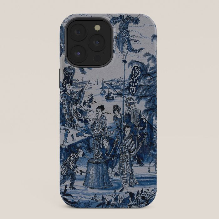 17th Century Delftware Chinoiserie iPhone Case